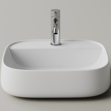 CeramicaNova Fonte CN5051 Белый 50 Раковина 42,5x50,5x15 см, Италия - фото 1 - фото 3