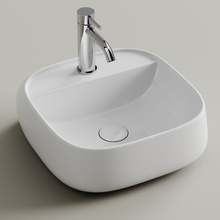 CeramicaNova Fonte CN5052 Белый 40 Раковина 40,5x40x13 см, Италия - фото 1 - фото 2