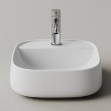 CeramicaNova Fonte CN5052 Белый 40 Раковина 40,5x40x13 см, Италия - фото 1 - фото 3