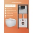 CeramicaNova Fortis CN3001_CN161001_CN121000_CN16-001MB Унитаз подвесной с инсталляцией 49x37x37 см, Италия - фото 1