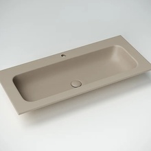 CeramicaNova Grace CN7013MC Капучино матовый 101 Раковина 45,7x101x13,7 см, Италия - фото 1 - фото 2