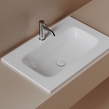 CeramicaNova Grace CN7031 Белый 70 Раковина 45,7x71x13,7 см, Италия - фото 1 - фото 2