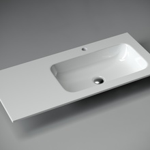 CeramicaNova Grace CN7015 R Белый 100 Раковина 45,7x101x13,7 см, Италия - фото 1 - фото 2