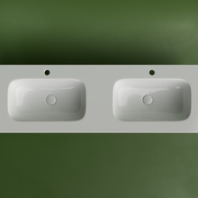 CeramicaNova Grace CN7022 Белый 140 Раковина 46x141x13,7 см, Италия - фото 1 - 2 CeramicaNova Grace CN7022 Белый 140 Раковина 46x141x13,7 см, Италия - фото 1 - фото 2