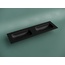 CeramicaNova Grace CN7023 Чёрный матовый 160 Раковина 46x161x13,7 см, Италия - фото 4