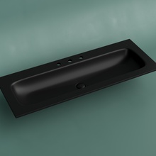 CeramicaNova Grace CN7024MB Чёрный матовый 120 Раковина 46x121x13,7 см, Италия - фото 1 - фото 3