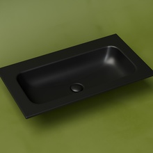 CeramicaNova Grace CN7012MBwx Чёрный матовый 80 Раковина 45,7x81x13,7 см, Италия - фото 1 - фото 2