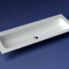 CeramicaNova Grace CN7016wx Белый глянец 120 Раковина 45,7x121x13,7 см, Италия - фото 1 - фото 2