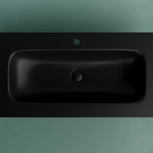 CeramicaNova Grace CN7019MB Чёрный матовый 90 Раковина 45,7x91x13,7 см, Италия - фото 1 - 2 CeramicaNova Grace CN7019MB Чёрный матовый 90 Раковина 45,7x91x13,7 см, Италия - фото 1 - фото 2