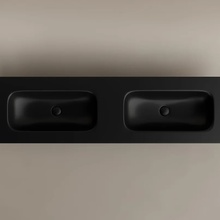 CeramicaNova Grace CN7023MBwx Чёрный матовый 160 Раковина 46x160x13,7 см, Италия - фото 1 - 2 CeramicaNova Grace CN7023MBwx Чёрный матовый 160 Раковина 46x160x13,7 см, Италия - фото 1 - фото 2