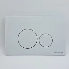 CeramicaNova Invision CN001W Белый глянцевый Кнопка смыва 2,8x23,6x15,2 см, Италия - фото 1 - фото 1