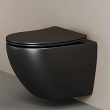 CeramicaNova Metropol CN4002MB_1002B_1000 Унитаз подвесной с инсталляцией 49x36,5x36 см, Италия - фото 1 - фото 4