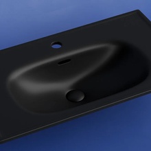 CeramicaNova Sabo CN13002MB Чёрный матовый 80 Раковина 46x80x17 см, Италия - фото 1 - фото 3