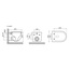 CeramicaNova UP CN4007MW Унитаз подвесной 49,5x36x37 см, Италия - фото 10