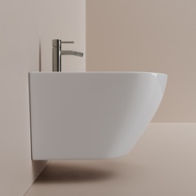 CeramicaNova Whirl CN11008 Белый Биде подвесное 53x36x32,5 см, Италия - фото 1 - фото 4