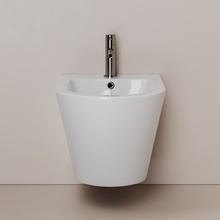 CeramicaNova Whirl CN11008 Белый Биде подвесное 53x36x32,5 см, Италия - фото 1 - фото 3