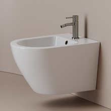 CeramicaNova Whirl CN11008 Белый Биде подвесное 53x36x32,5 см, Италия - фото 1 - фото 2