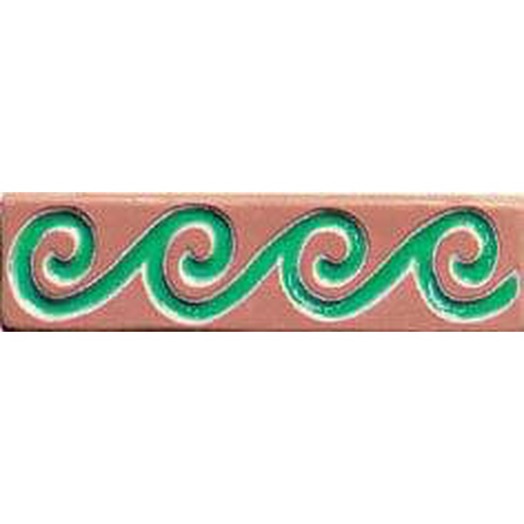 Cerasarda Pitrizza 1030585 Listelli Onda Cotto Verde Smeraldo Бордюр 5x20 см, Италия - фото 1 Cerasarda Pitrizza 1030585 Listelli Onda Cotto Verde Smeraldo Бордюр 5x20 см, Италия - фото 1