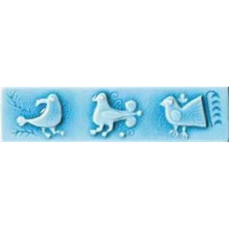 Cerasarda Pitrizza 1031720 Listello Pavoncelle Turchese Abbamar Бордюр 5x20 см, Италия - фото 1
