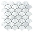 Cerasarda Trasparenze Marine 1039641 Mosaico Ventaglio Perla Мозаика 26x26,5 см, Италия - фото 1