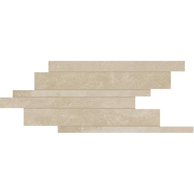 Cerim Ceramiche Natural Stone 753114 Cream Modulo Listello Sfalsato Мозаика 21x40 см, Италия, под мозаику - фото 1