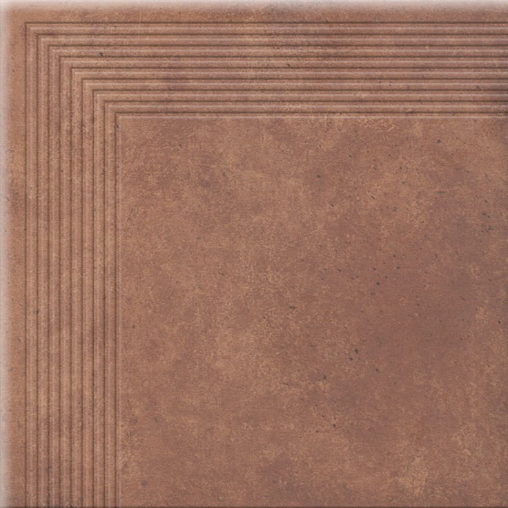 Cerrad Cottage 5901779372556 Угловая ступень Tread Corner Chili Угловая ступень 30x30 см, Польша, под камень  - фото 1