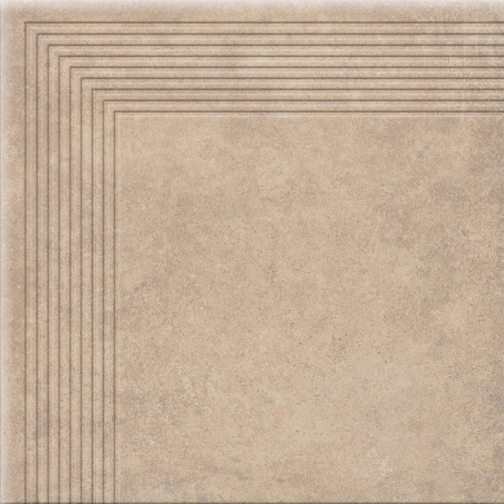 Cerrad Cottage 5901779372662 Угловая ступень Tread Corner Masala Угловая ступень 30x30 см, Польша, под камень  - фото 1