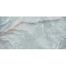 Cersanit Stone Universe Marina Полированный Голубой 7,5mm Керамогранит 60x120 см, Польша, под мрамор - фото 1 - фото 1