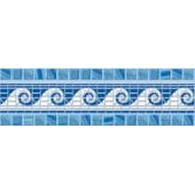 Cersanit Reef RF1A031 Синий Бордюр 6x20 см, Польша - фото 1 - фото 1