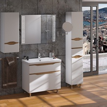 Ceruttispa Алессандрия 40 palp Белый R 40 Шкаф-пенал 30x35x190 см, Италия - фото 1 - фото 2