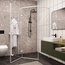 Ceruttispa C2AW Прозрачное стекло / Профиль белый 100х100 Душевой уголок 100x100x195 см, Италия - фото 6