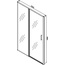 Ceruttispa Gloria D120B Чёрный / Прозрачное стекло 120х195 Душевая дверь 120x195 см, Италия - фото 2