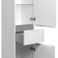 Ceruttispa Романья 40 pgrop Белый / Серый R 40 Шкаф-пенал 30,4x40x190 см, Италия - фото 1 - фото 2