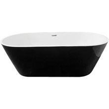 Ceruttispa Chika Nero CT8559 Черная 170x80 Акриловая ванна 170x80x59 см, Италия - фото 1 Ceruttispa Chika Nero CT8559 Черная 170x80 Акриловая ванна 170x80x59 см, Италия - фото 1 - фото 1