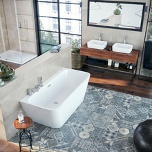 Ceruttispa Lugano CT9344 Белый 170х75 Акриловая ванна 170x75x58 см, Италия - фото 1 - 2 Ceruttispa Lugano CT9344 Белый 170х75 Акриловая ванна 170x75x58 см, Италия - фото 1 - фото 2