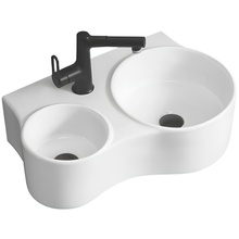 Ceruttispa Napoli Double CT9706 Двойная Белая 61 Раковина 38,5x61x18 см, Италия - фото 1 Ceruttispa Napoli Double CT9706 Двойная Белая 61 Раковина 38,5x61x18 см, Италия - фото 1 - фото 1