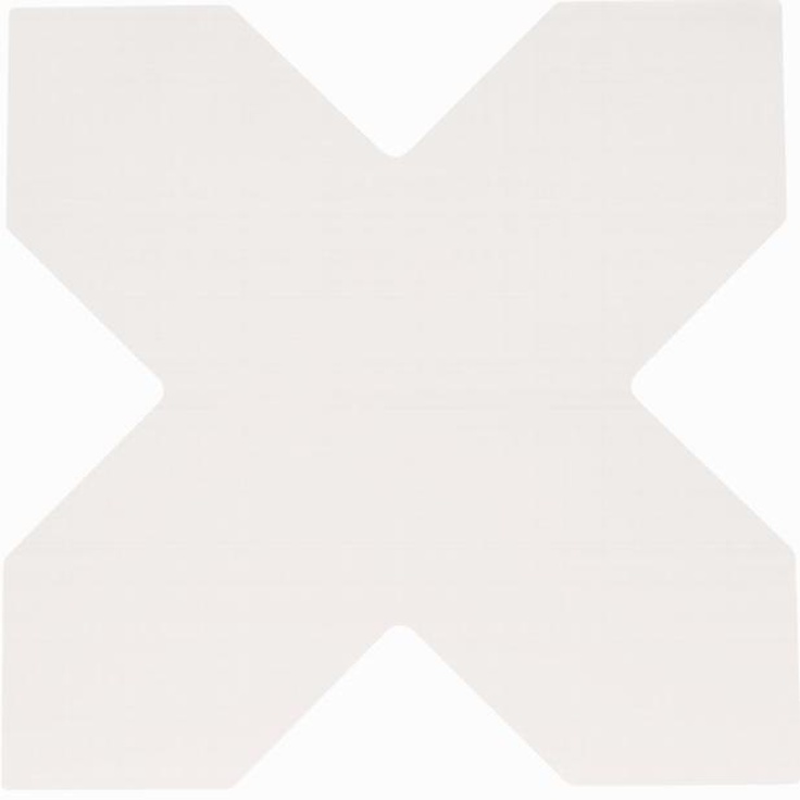 Cevica Becolors Cross White Напольная плитка 13,25x13,25 см, Испания, под камень  - фото 1