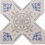 Cevica Becolors Cross Arabesque Декор 13,25x13,25 см, Испания, под камень  - фото 1