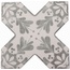 Cevica Becolors Cross Stencil Grey Декор 13,25x13,25 см, Испания, под камень  - фото 1