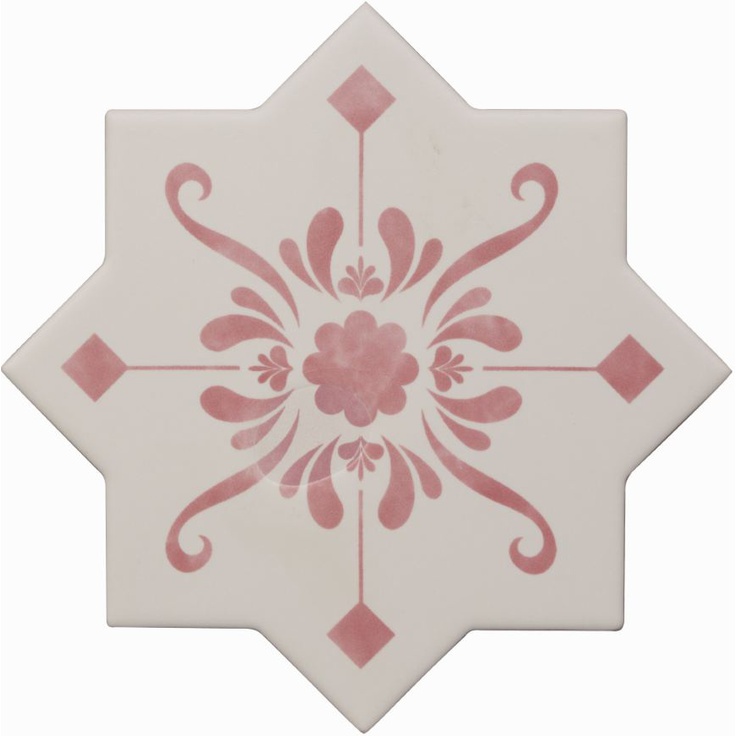 Cevica Becolors Star Stencil Coral Декор 13,25x13,25 см, Испания, под камень  - фото 1