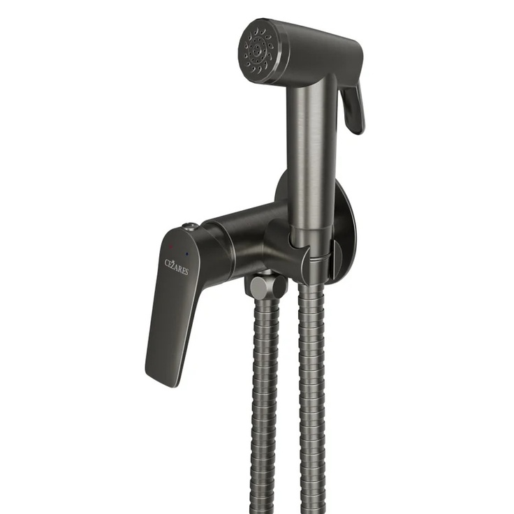 Cezares LINER-DIF-GM Оружейная сталь Смеситель с гигиеническим душем для встраиваемых систем, Италия - фото 1 Cezares LINER-DIF-GM Оружейная сталь Смеситель с гигиеническим душем для встраиваемых систем, Италия - фото 1
