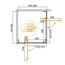 Cezares SLIDER-AH-2-70/80-80/90-C-GM Стекло прозрачное/Профиль Оружейная сталь 70/80х80/90 Душевой уголок 70x80x195 см, Италия - фото 2