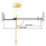 Cezares SLIDER-B-1-80/90-BR-BORO Стекло бронза/Профиль Брашированное золото 80/90 Душевая дверь 0,8x80x195 см, Италия - фото 2
