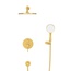 Cezares RELAX-DSET-BORO Встраиваемый смеситель Брашированное золото Душевой комплект Италия - фото 4