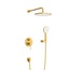Cezares RELAX-DSET-BORO Встраиваемый смеситель Брашированное золото Душевой комплект Италия - фото 1