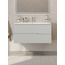 Cezares Duet-n Жемчужный серый 100 Тумба для раковины 45,7x100x50 см, Италия - фото 2
