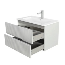 Cezares Duet-n Жемчужный серый 80 Тумба для раковины 45,7x80x50 см, Италия - фото 1 - фото 4