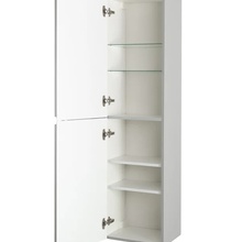 Cezares Duet-n Жемчужный серый 40 Шкаф-пенал 30x40x150 см, Италия - фото 1 - фото 4