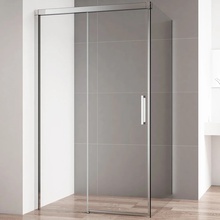 Cezares Duet Soft M-90-FIX-C-Cr Хром / Прозрачное стекло 90х195 Боковая панель 90,5x195 см, Италия - фото 1 - фото 2