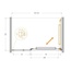 Cezares Lux LUX-B-FS-11-120-C-CR Прозрачное стекло/Профиль хром 120 Душевая дверь 0,6x120x195 см, Италия - фото 5